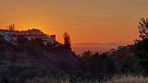 Bastión Cerro Encina vistas nublado